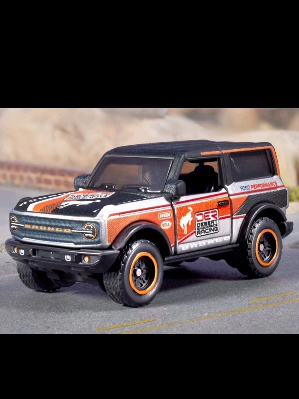 Kids Orange & Black Ford Bronco Desert Racing Toy